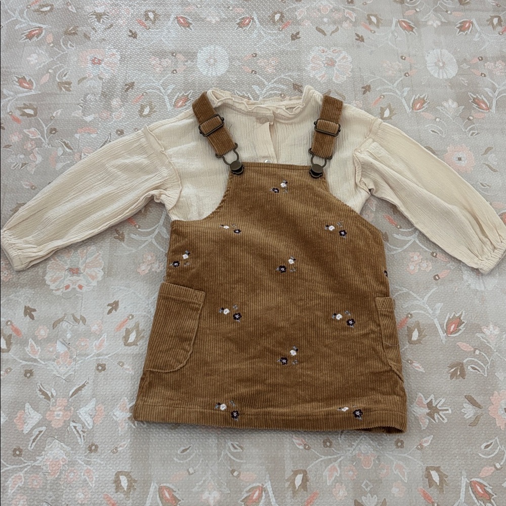 Chelsea & Violet corduroy jumper two piece set  Size 12 months